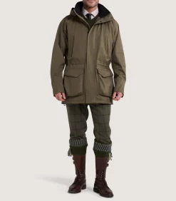 Field Coats|Purdey Men's Technical Yorkshire Field Coat in Drab