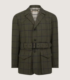 Fleece & Jackets|Outerwear|Purdey Men's Tweed Norfolk Jacket In Rannoch