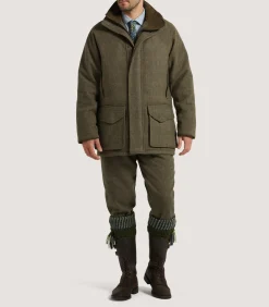 Field Coats|Purdey Men's Tweed Raglan Field Coat in Morlich