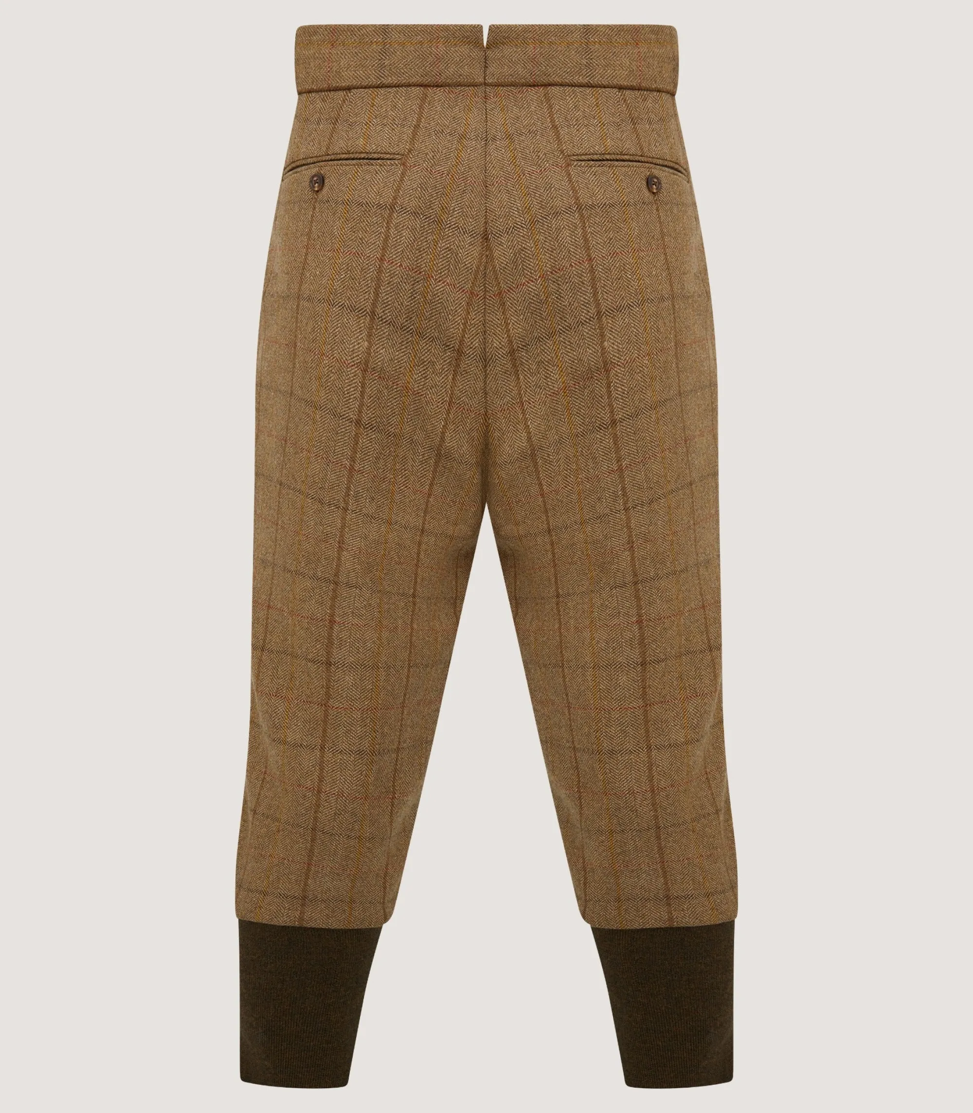 Trousers & Breeks|Purdey Men's Tweed Two Pleat Breek with Storm Cuff in Morar