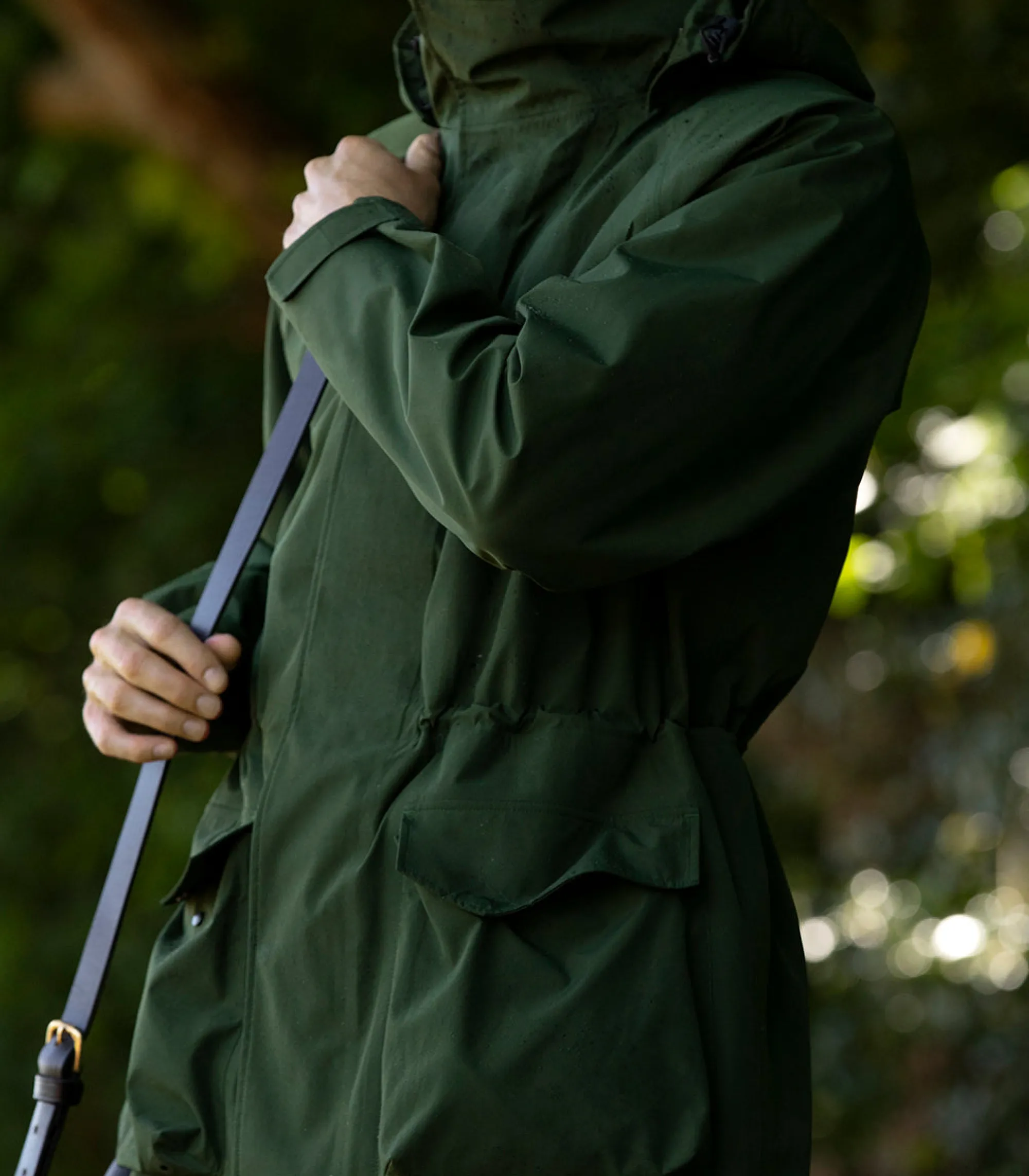 Outerwear|Field Coats|Purdey Men's Wiltshire Lightweight Coat In Pine Green