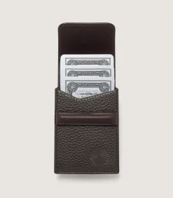 Homeware|Leather Goods|Purdey Playing Card Set in Dark Brown