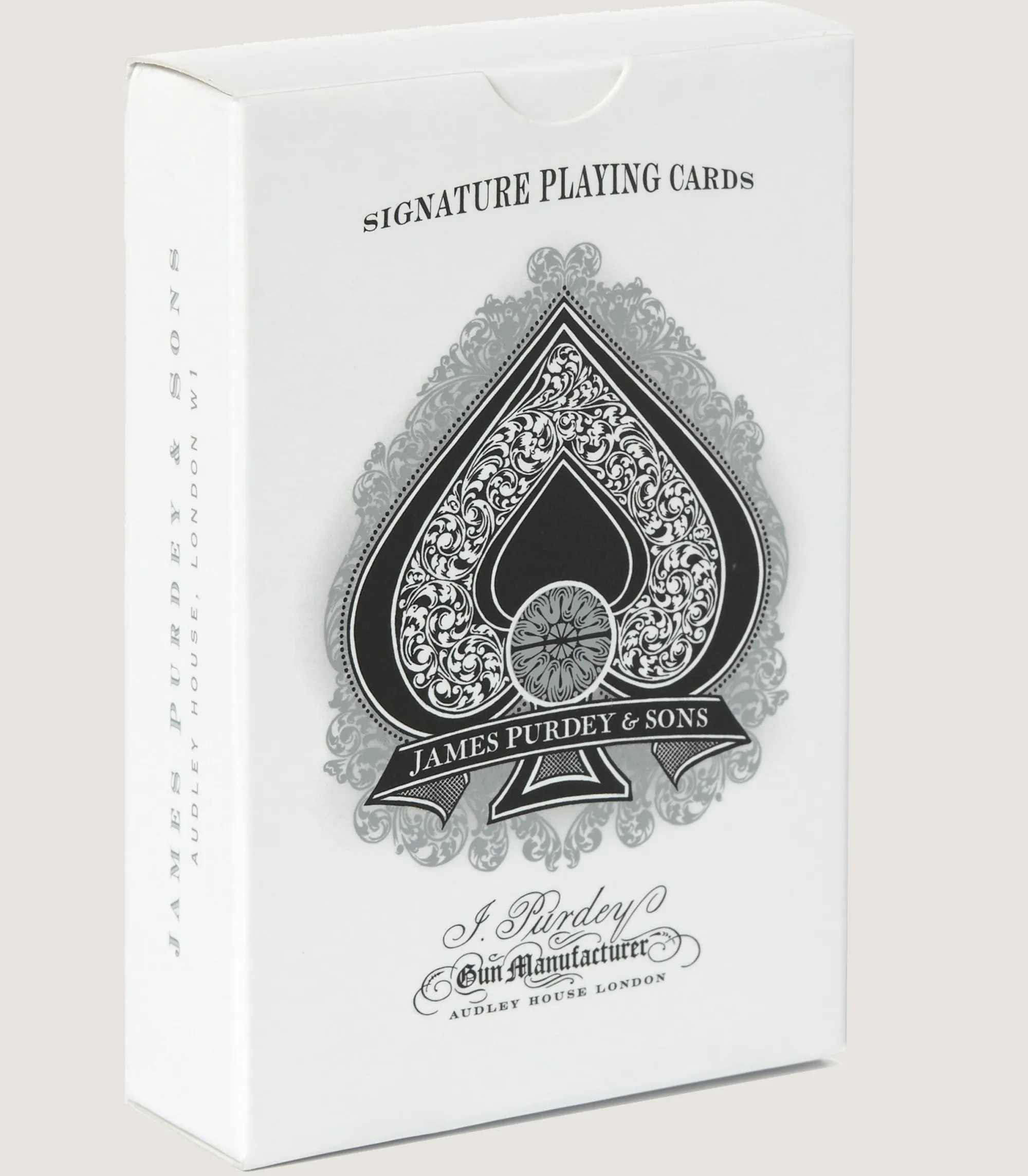 Homeware|Purdey Engraved Playing Cards In Silver