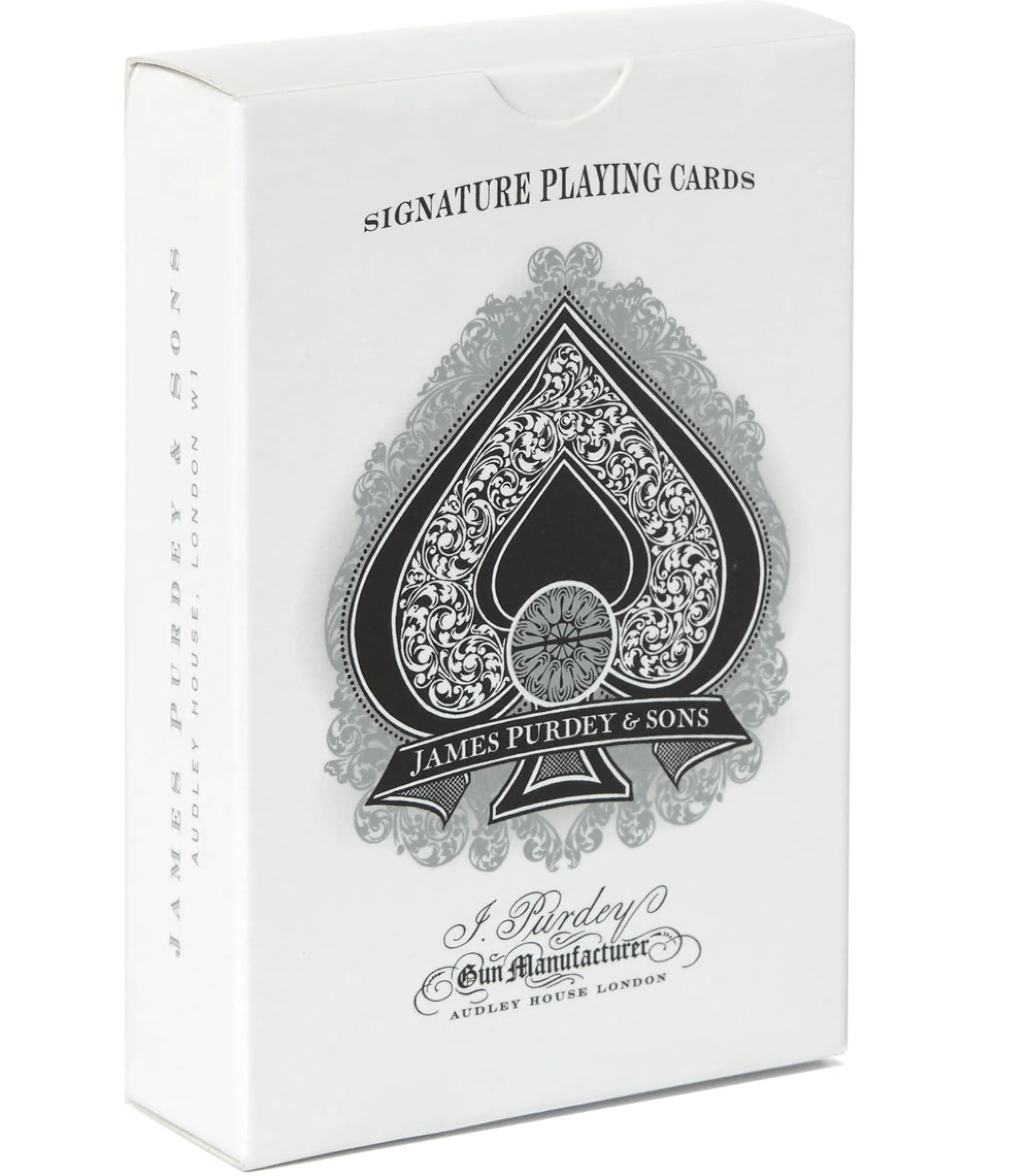 Homeware|Purdey Engraved Playing Cards In Silver
