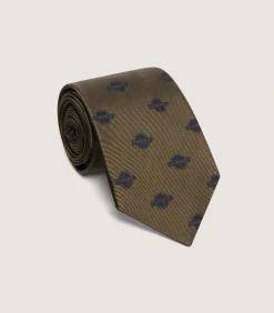 Ties & Pocket Squares|Purdey Starburst Tie In Green