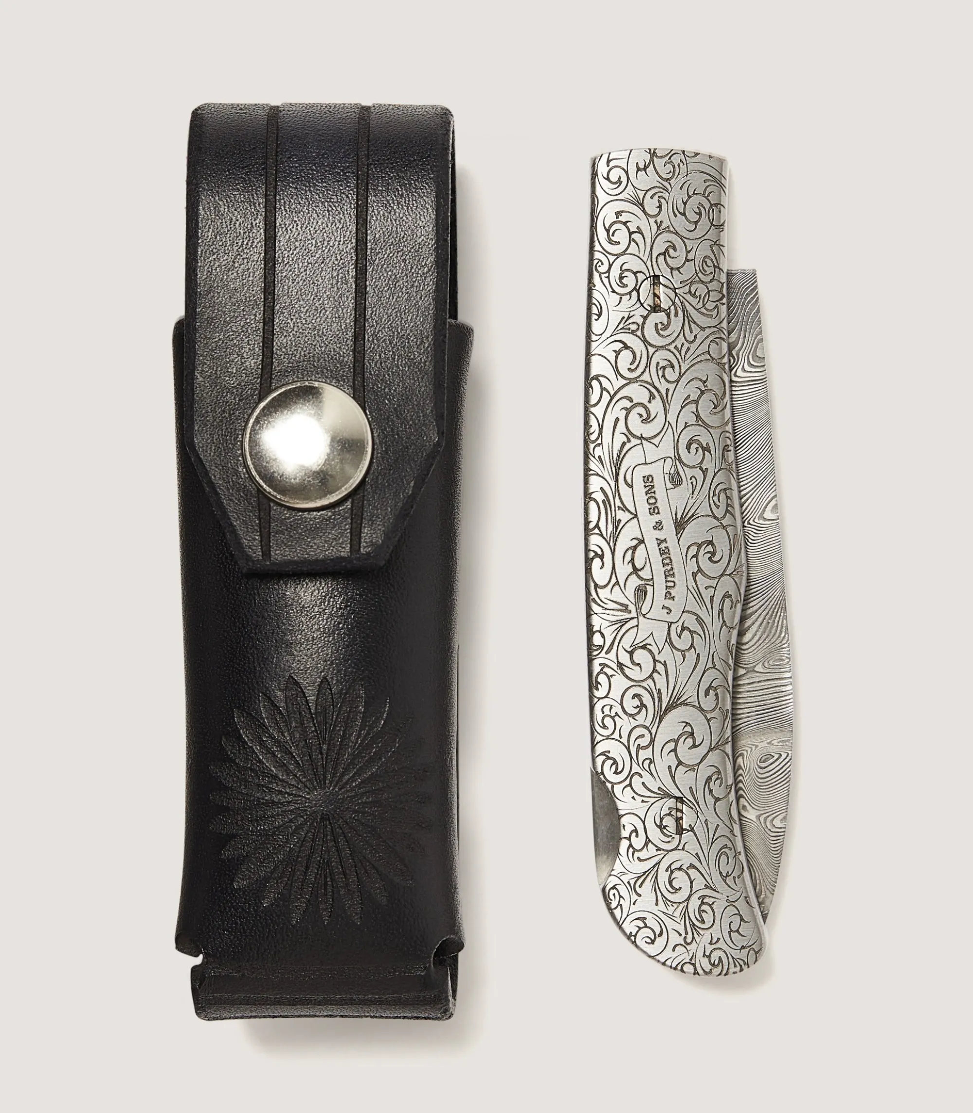 Knives|Purdey Rose & Scroll Folding Knife