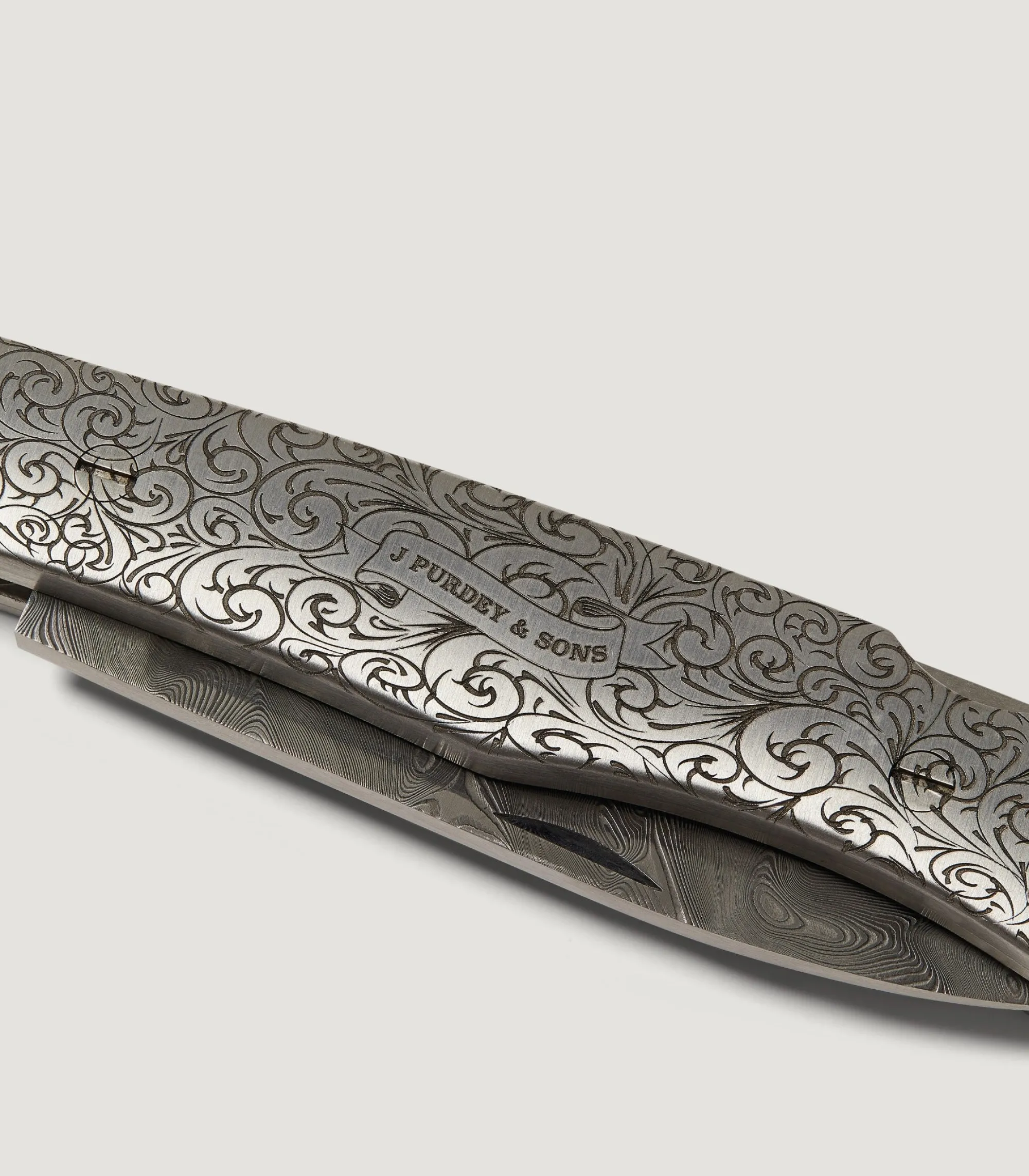 Knives|Purdey Rose & Scroll Folding Knife
