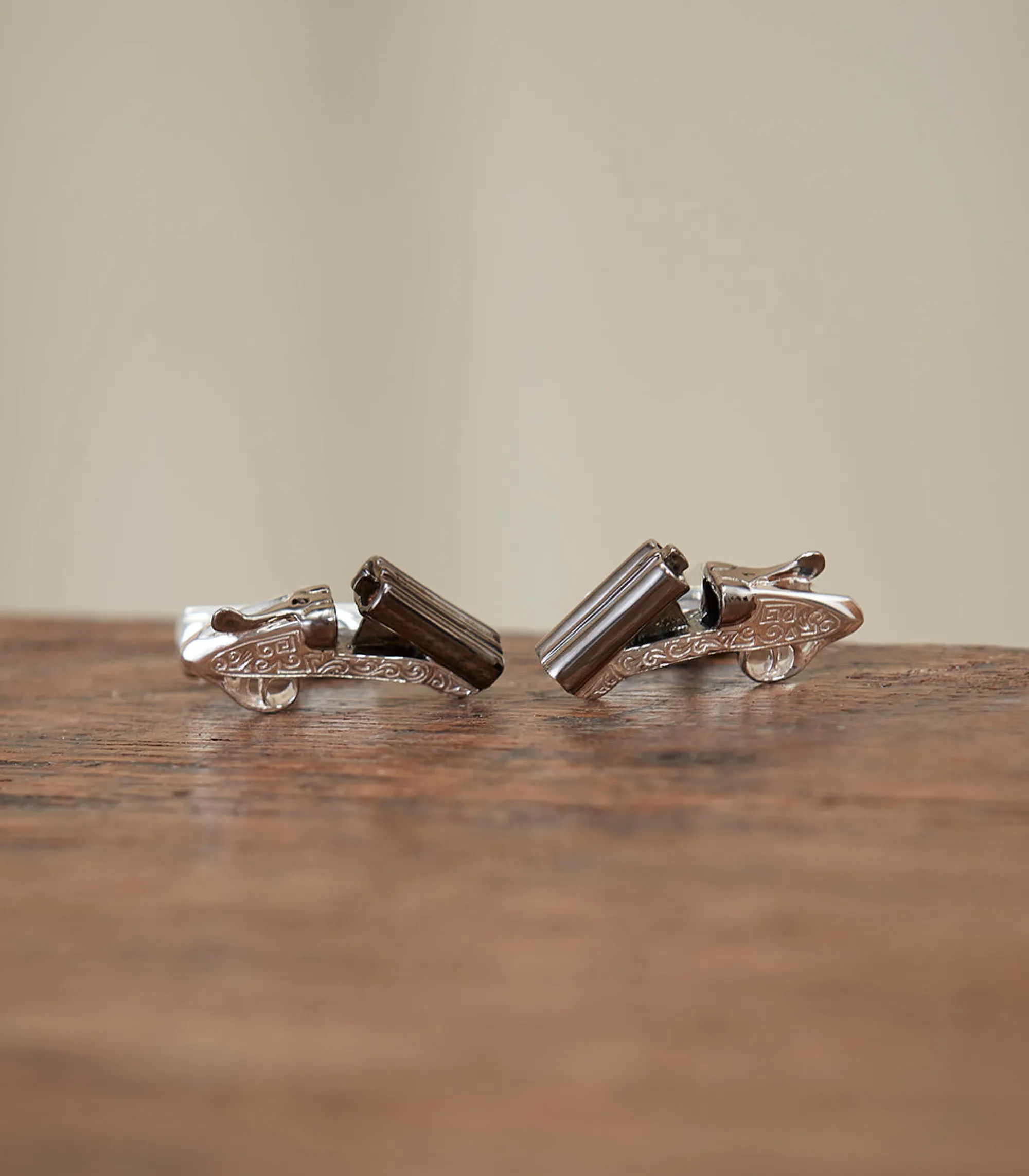 Cufflinks & Belts|Purdey Side-By-Side Silver Cufflinks In Silver
