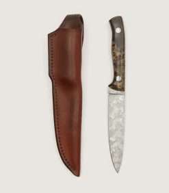 Knives|Purdey The Damascus Red In Grey Poplar