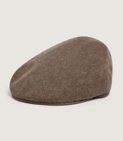 Hats & Caps|Hats & Caps|Purdey Unisex Litton Short Peak Loden Cap in Taupe
