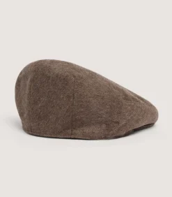 Hats & Caps|Hats & Caps|Purdey Unisex Litton Short Peak Loden Cap in Taupe