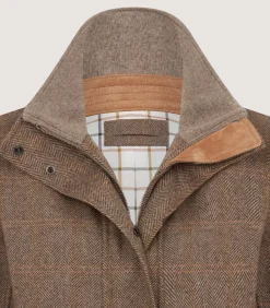 Field Coats|Purdey Women's Cashmere Tweed Raglan Field Coat In Brecbowie