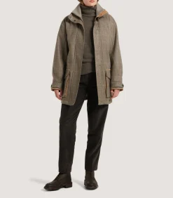 Field Coats|Purdey Women's Cashmere Tweed Raglan Field Coat In Brecbowie