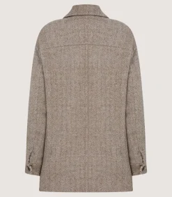 Outerwear|Purdey Women's Estate Coat in Pebble