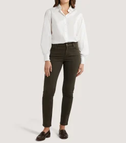 Trousers & Breeks|Purdey Women's Five Pocket Trouser in Loden