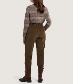 Knitwear|Purdey Women's Kirkstone Cashmere Fairisle Jumper in Antler