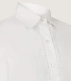 Shirts & Polos|Purdey Women's Lace Placket Shirt in White