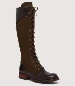 Footwear|Purdey Women's Le Chameau La Parisienne Boot In Dark Brown