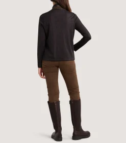 Fleece & Jackets|Outerwear|Purdey Women's Merino Tech Jersey Jacket in Bark