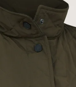 Sporting Vests & Gilets|Outerwear|Purdey Women's Quilted Gilet in Dark Olive