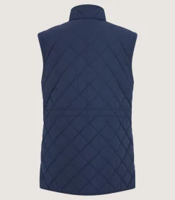 Sporting Vests & Gilets|Outerwear|Purdey Women's Quilted Gilet in Navy