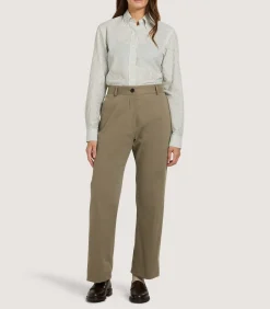 Shirts & Polos|Purdey Women's Sage Cotton Linen Button Down Shirt