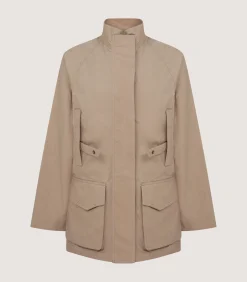 Field Coats|Purdey Women's Summer Dry Wax Field Coat In Taupe