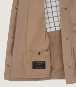 Field Coats|Purdey Women's Summer Dry Wax Field Coat In Taupe