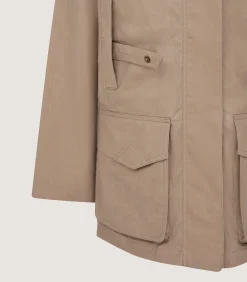 Field Coats|Purdey Women's Summer Dry Wax Field Coat In Taupe
