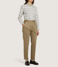 Shirts & Polos|Purdey Women's Summer Sporting Windowpane Shirt In Blue