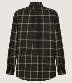 Shirts & Polos|Purdey Women's Tartan Button Down Shirt in Dark Olive