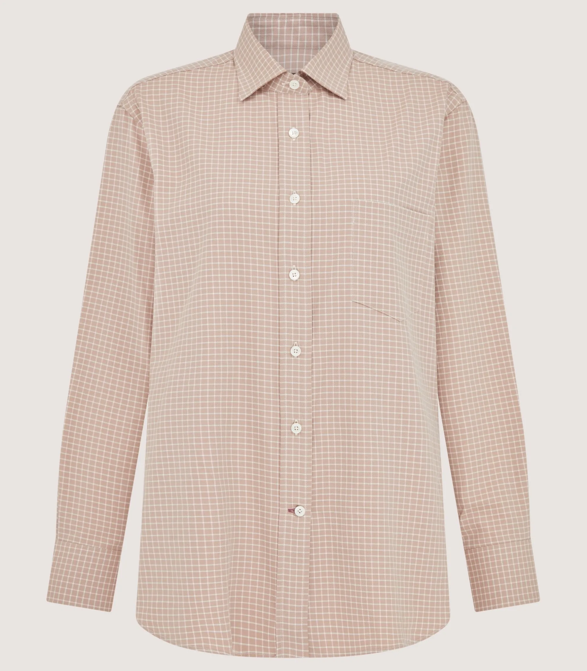 Shirts & Polos|Purdey Women's Tattersall Sporting Shirt in Rose