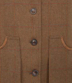 Sporting Vests & Gilets|Purdey Women's Tech Tweed Sporting Vest In Lomond