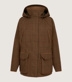Field Coats|Purdey Women's Technical Tweed Lancashire Field Coat In Lomond