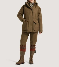 Field Coats|Purdey Women's Technical Tweed Lancashire Field Coat In Lomond