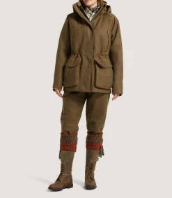 Field Coats|Purdey Women's Technical Tweed Lancashire Field Coat In Lomond