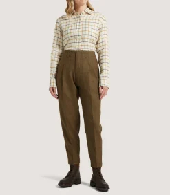 Trousers & Breeks|Purdey Women's Technical Tweed Two Pleat Sporting Trouser In Lomond