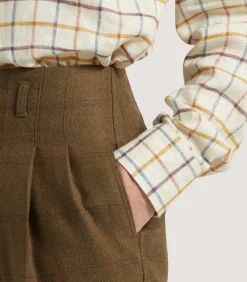 Trousers & Breeks|Purdey Women's Technical Tweed Two Pleat Sporting Trouser In Lomond