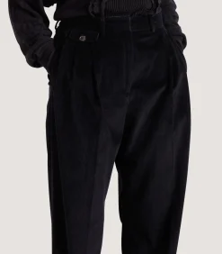 Trousers & Breeks|Purdey Women's Triple Pleat Trouser In Black