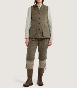 Sporting Vests & Gilets|Purdey Women's Tweed Sporting Vest in Maree