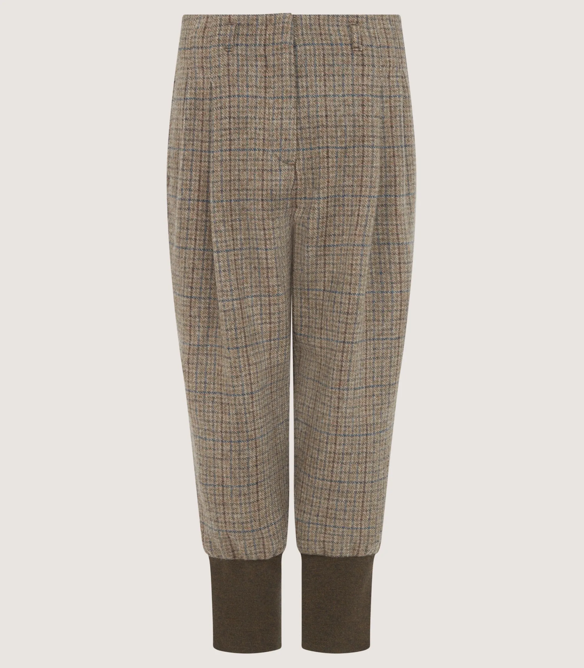 Trousers & Breeks|Purdey Women's Tweed Two Pleat Breek with Storm Cuff in Maree