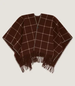 Capes & Ponchos|Purdey Women's Welbeck Poncho in Chocolate