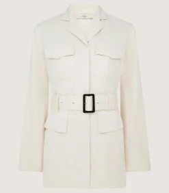 Fleece & Jackets|Purdey Women's Wilton Jacket in Ivory