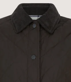 Fleece & Jackets|Purdey Women's Winchester Quilted Jacket in Walnut